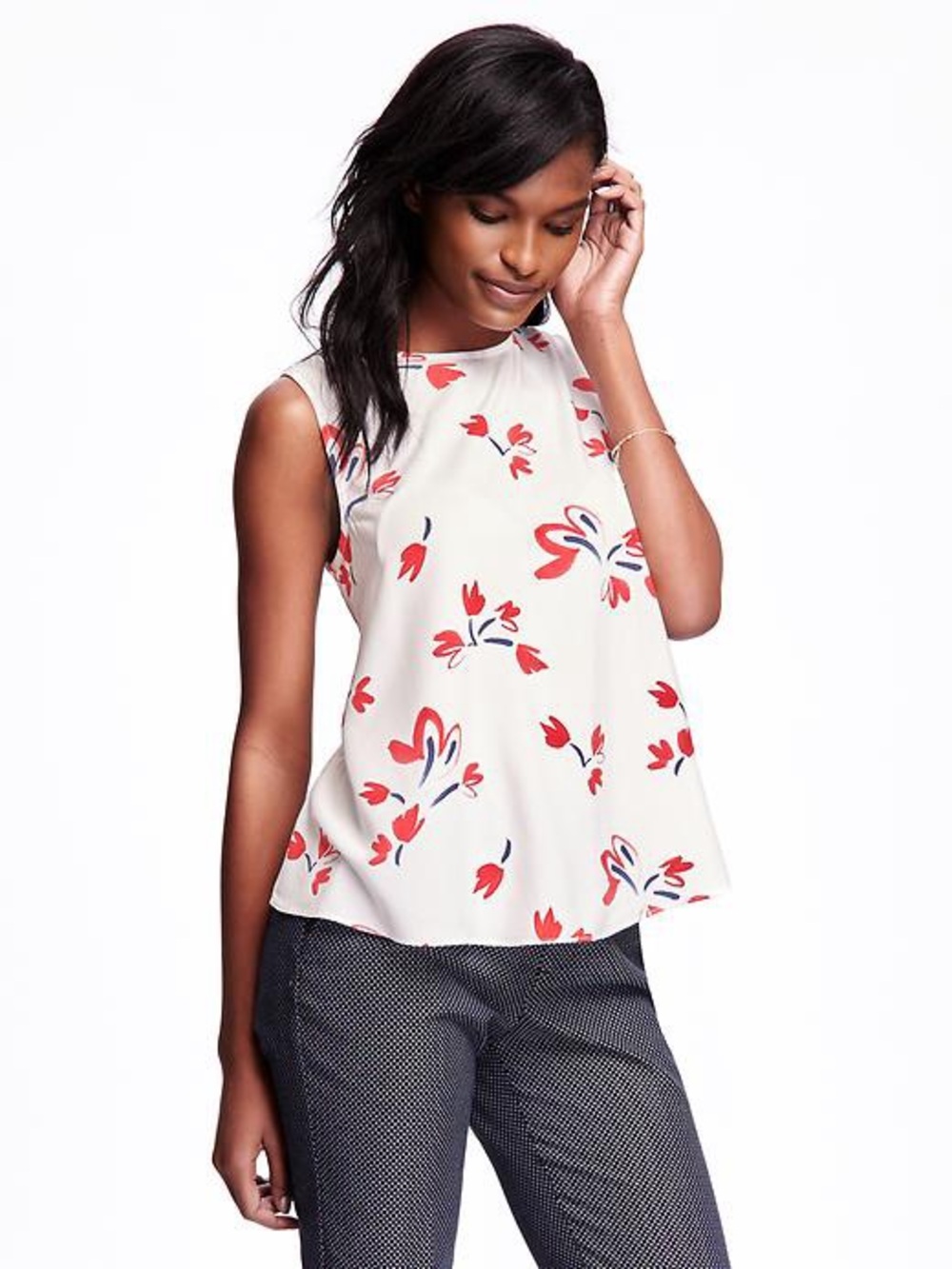 Printed Trapeze Old Navy Tank
